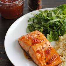 Apricot Glazed Baked Salmon